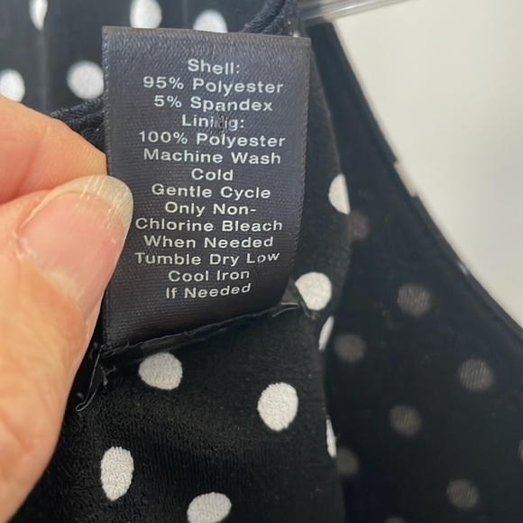 Ann Taylor XS Black & White Polka Dot Spring Dress - Picture 5 of 8